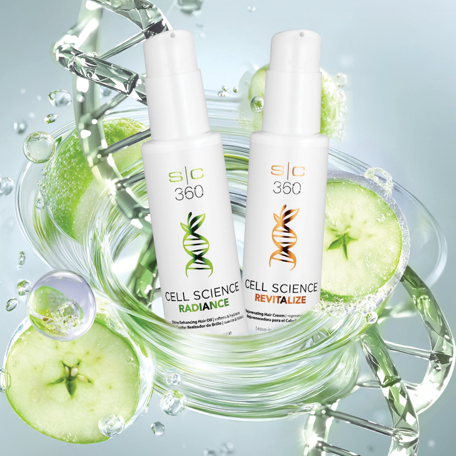Cell Science Revitalize Hair Cream and Radiance Shine Enhancing Hair Oil Duo Pack